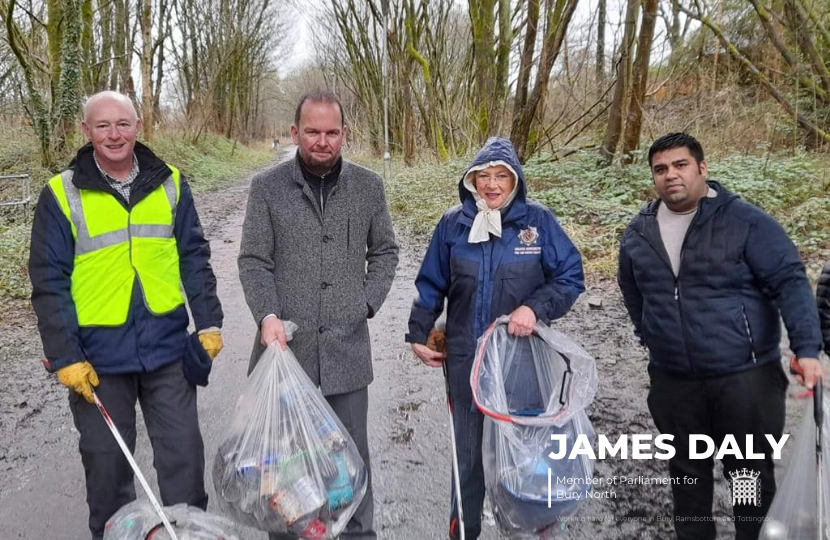 James Daly Bury West Litter Pick